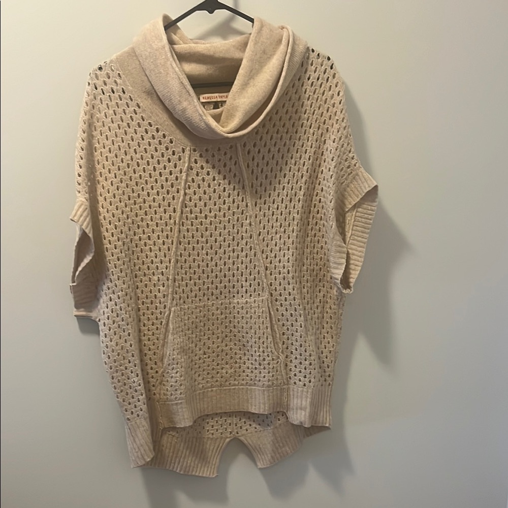 Rebecca Taylor Beige Cowl Neck Sweater